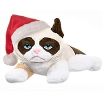 Click to get 8 Laying Grumpy Cat with Santa Hat